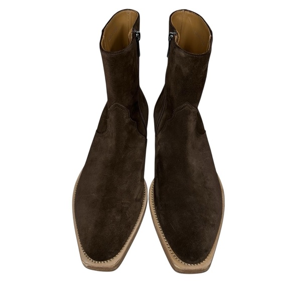 Stuart Weitzman Men\'s Augustine Brown Suede Boot  Sz: 9.5